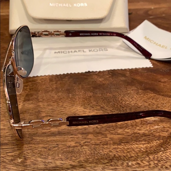 Michael Kors Fiji Aviator Rosegold Mirrored - Picture 2 of 6